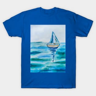 Seascape postcard in watercolours T-Shirt